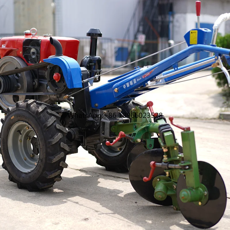 8-22hp walking tractor matched good quality heavy duty 2 discs plough disk plow for sale