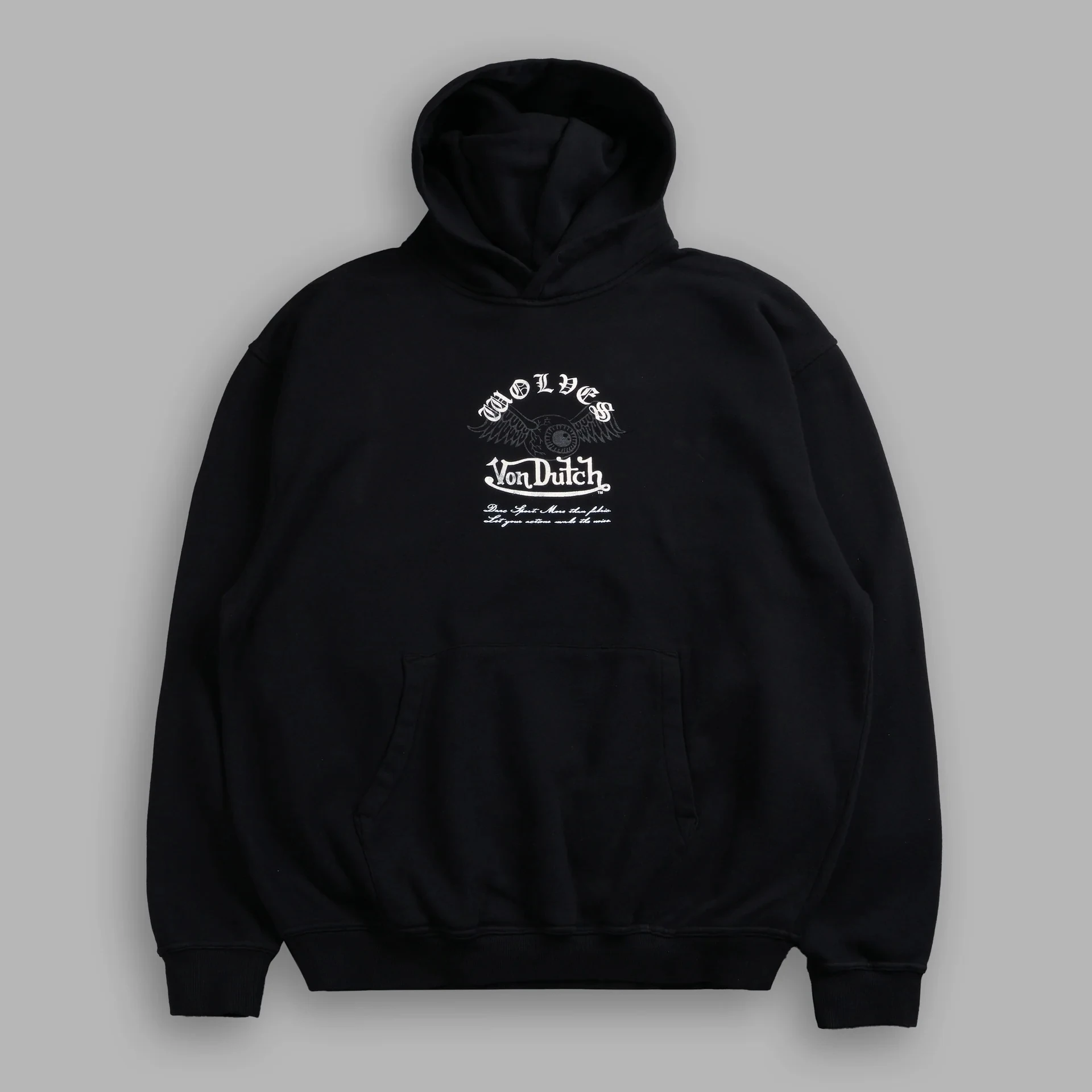 NEW Men Oversized Hoodies Eye Wings Wolves Print Vintage Heavyweight Pullover Streetwear Gothic Loose Hip Hop Hooded Sweatshirts