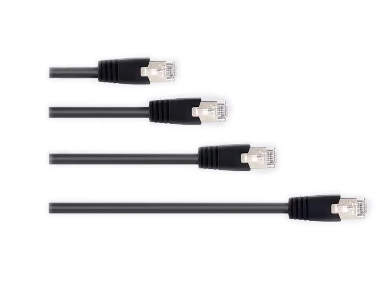 Gigabit Ethernet Cables Gigabit Cable with RJ45 Straight connector to Industrial   CAT6 cable to RJ45 Straight connector