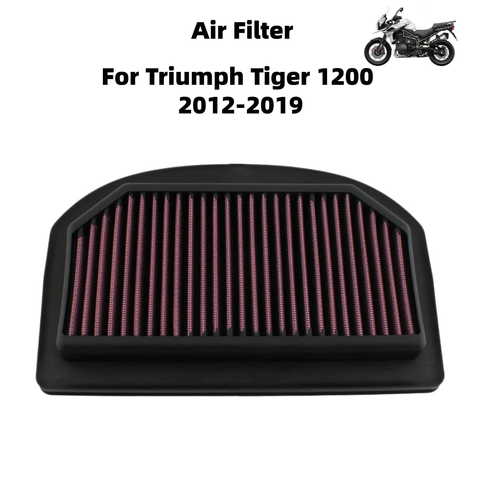 

Motorcycle Air Filter Silicone Motorcycle High Flow Air Filter Intake Cleaner Moto Accessorie For Triumph Tiger 1200 2012-2019