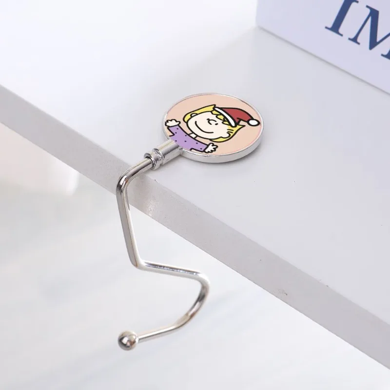 Snoopy Charlie Brown Animation Cartoon Cute Deskside Two-dimensional Hook Creative Personality Removable Desktop Hook Wholesale