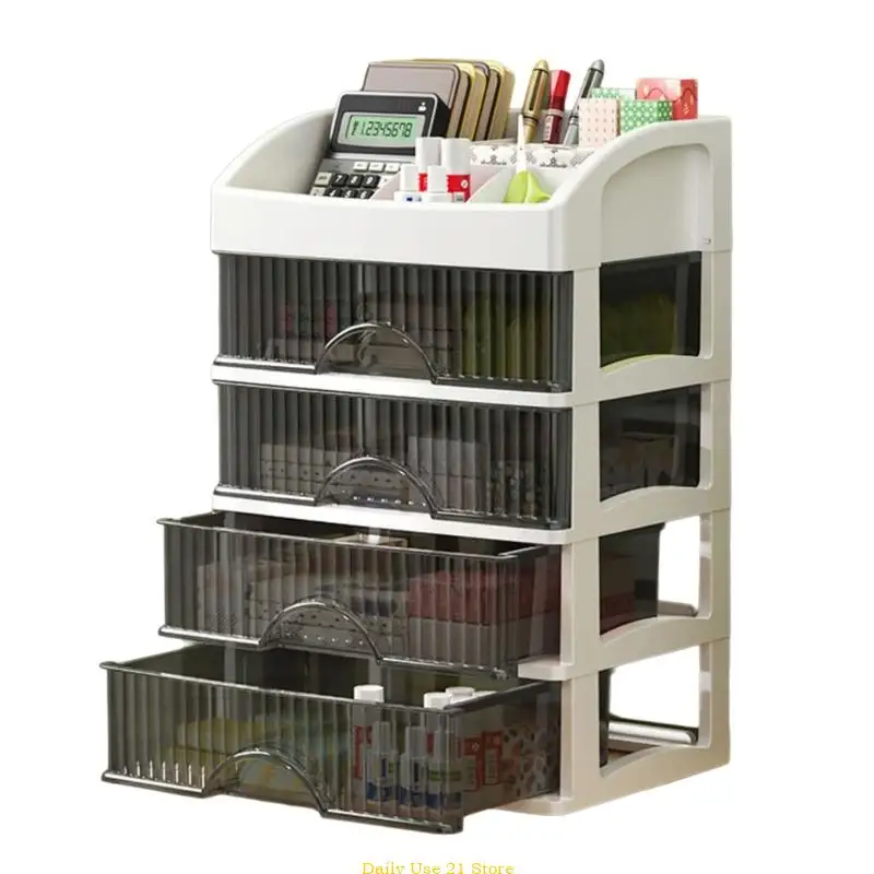 Spacious Multilevel Desktop Drawer for Organizing Office and Study Materials