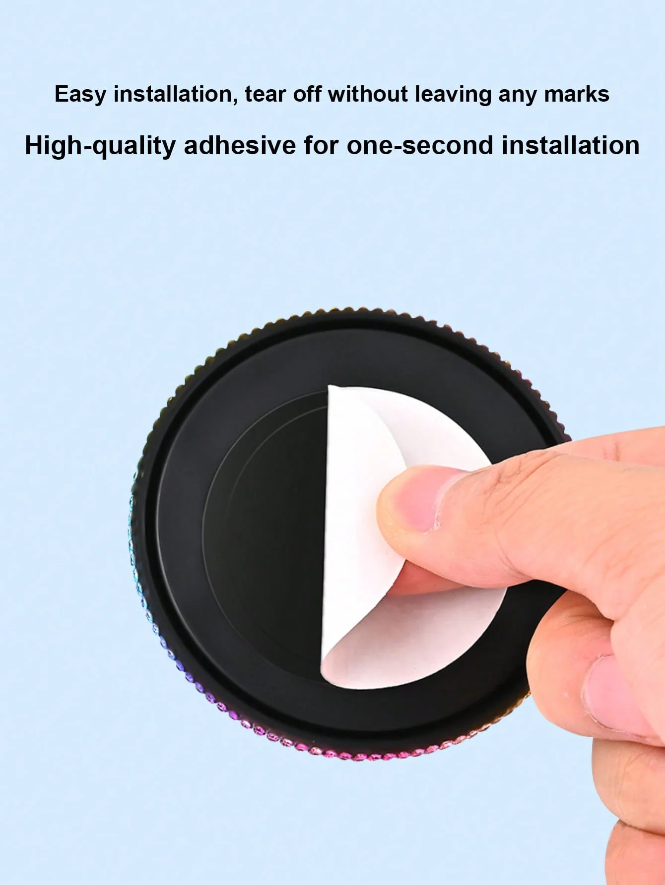 Supporto per telefono per auto Diamond: design femminile carino, supporti sul cruscotto, regolabile per viste paesaggistiche e ritratti, supporto adesivo