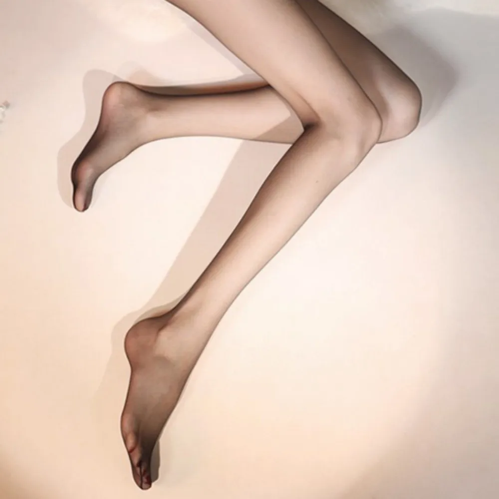 Leggings 0D Seamless Pantyhose Elastic Daily Wear Silk Stockings Transparent Silky Slippery Ultra-thin Tights Summer