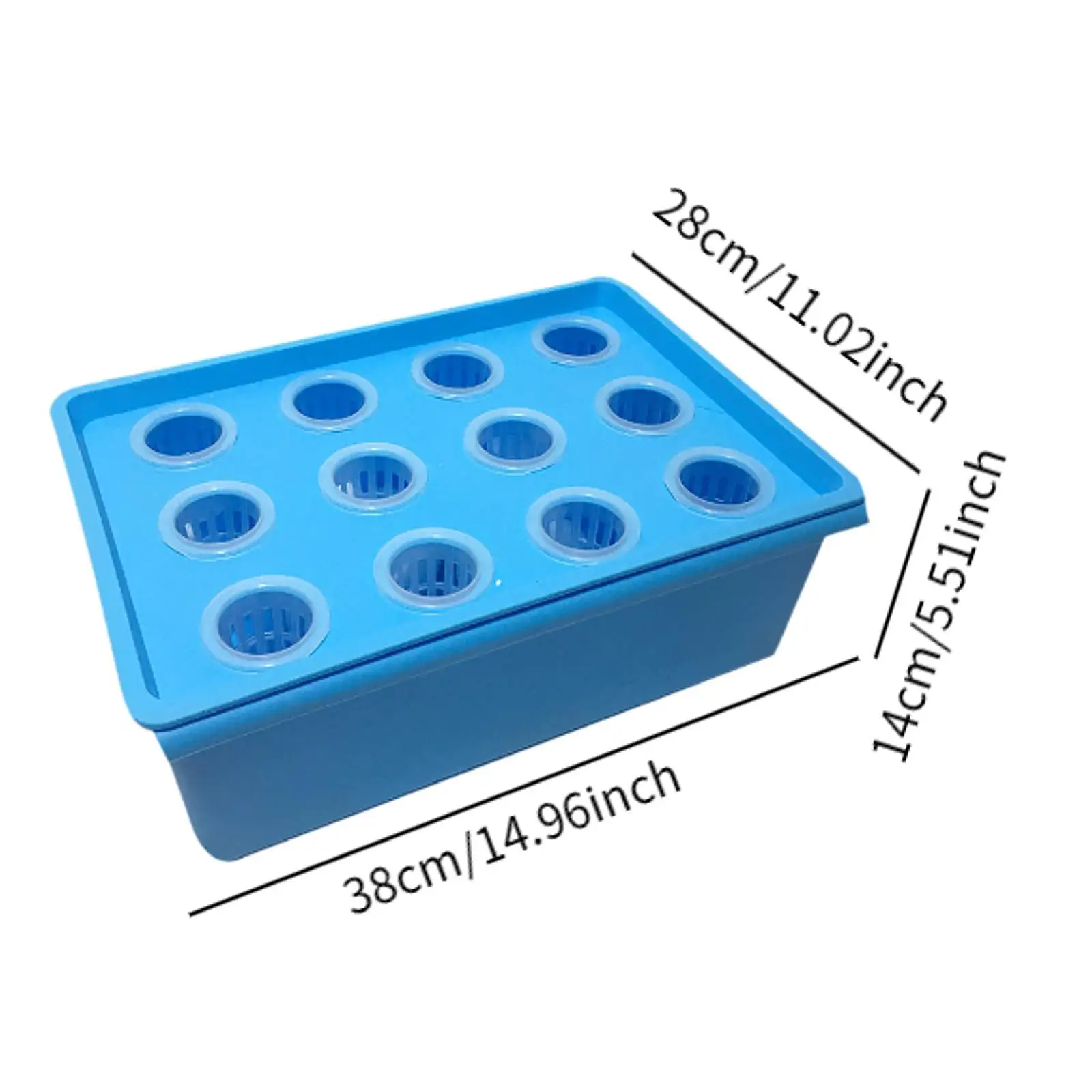Pudełko do uprawy hydroponiki 12-otworowy wygodny system hydroponiczny pojemnik do sadzenia do uprawy warzyw w pomieszczeniach sadzenie w domu