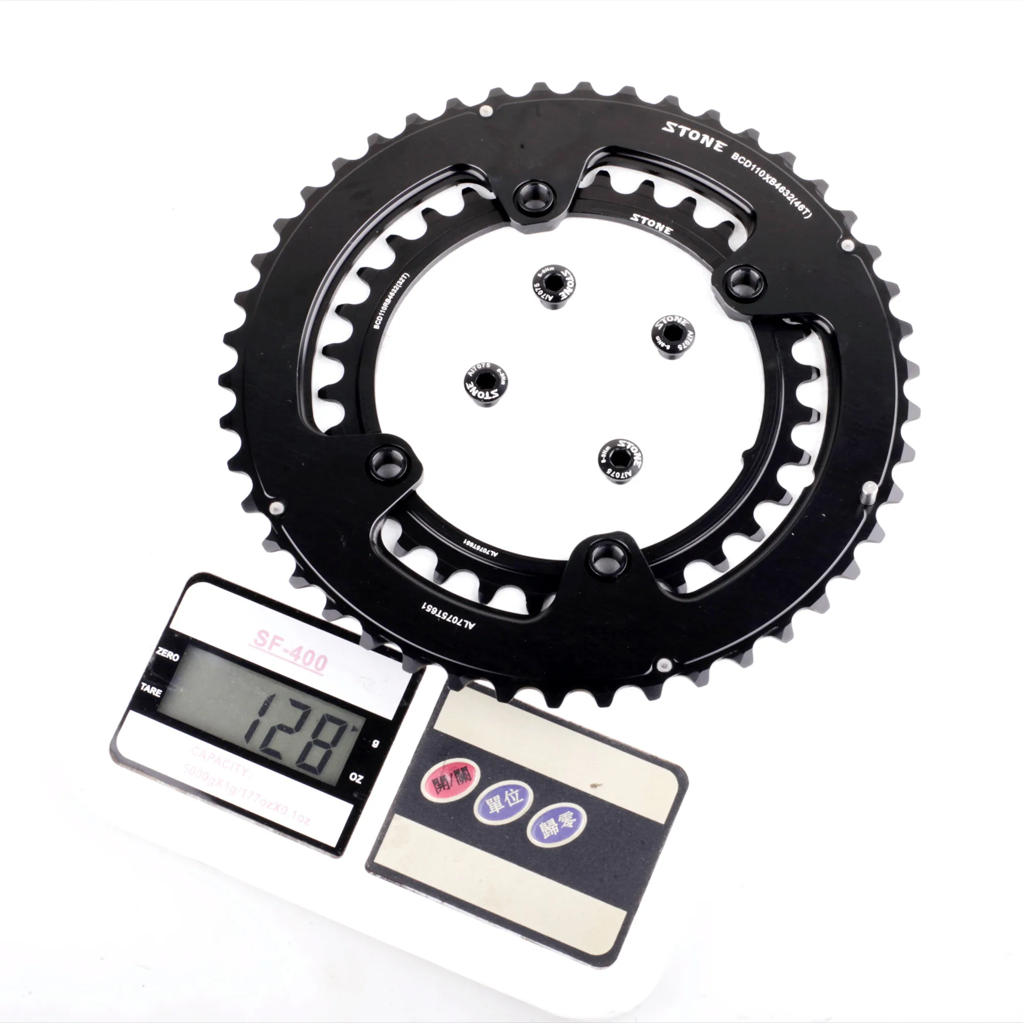 Kámen 110 bcd dvojitý chainring pro S himano 4700 5800 6800 9000 pro rotorem 4 šrouby silnice jízdní kolo 52 36T 53 39z 54 40T 50 34T 46 32T 2X