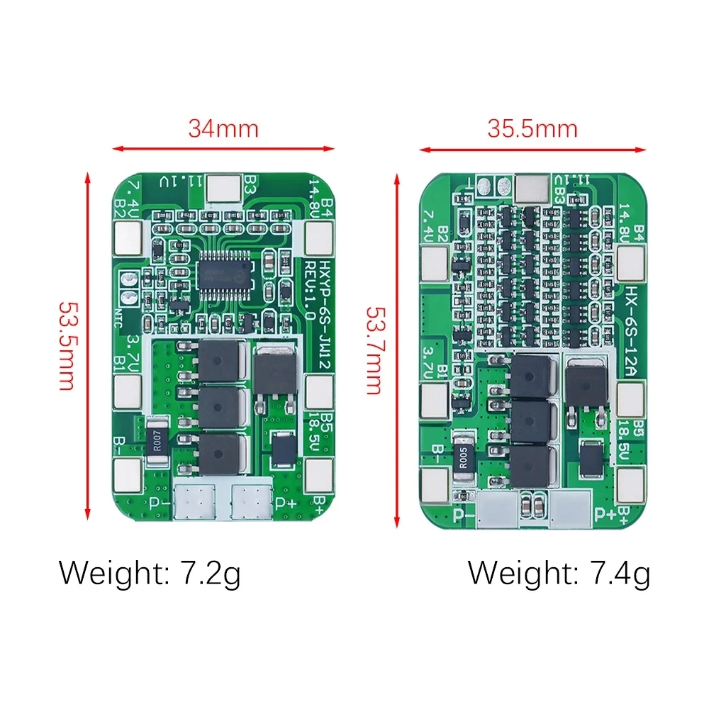 6S 15A/25A 24V 25.2V PCB BMS Protection Board For 6 Pack 18650 Li-ion Lithium Battery Cell Module New Arrival