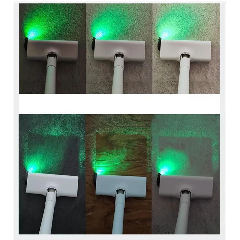 【Vendita calda!】2X USB Aspirapolvere Luci laser Peli di animali domestici Gatti Pelliccia di cane Display polvere Lampada LED Universale Grigio