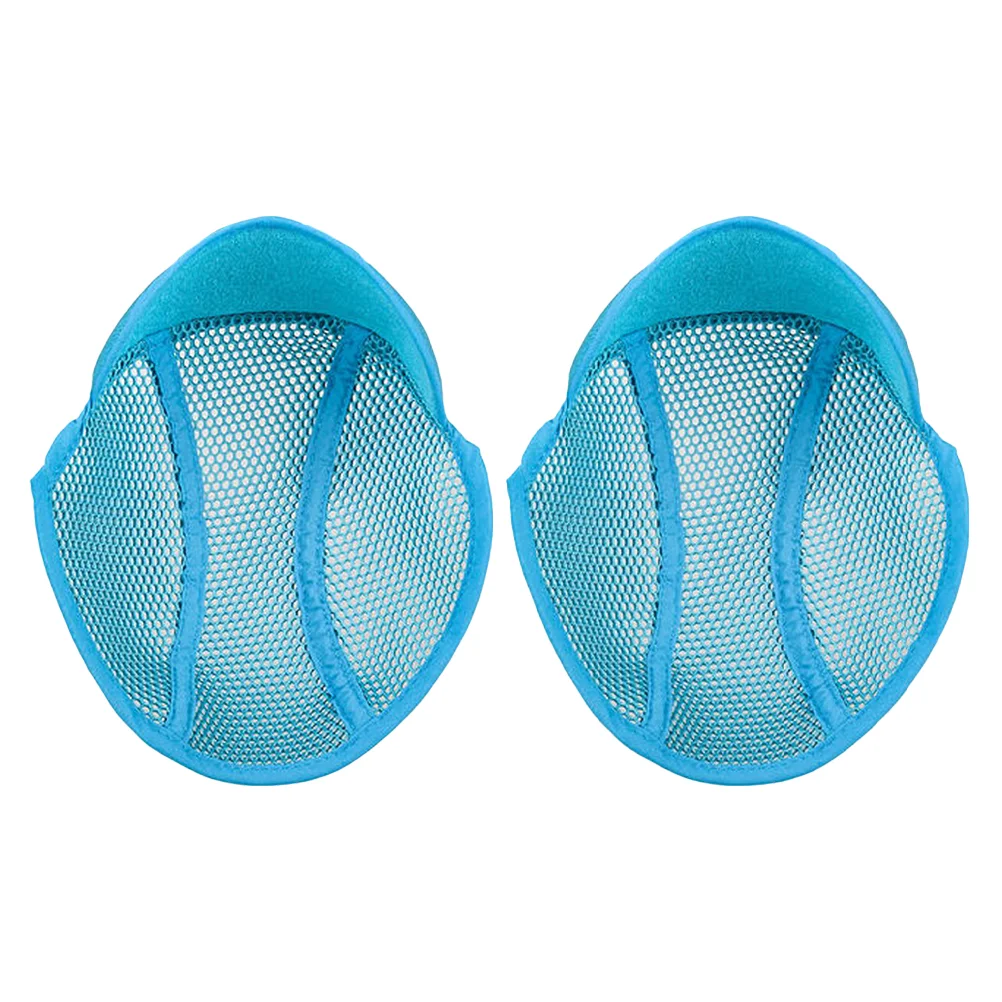 2 Pcs Blue Lining Sweatband Insert Liner Hard Hat Accessories Air Mesh Hardhat Polyester Safety Pad Man