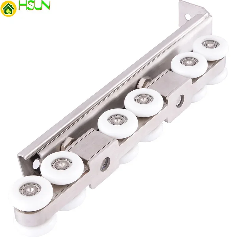 

Silent stainless steel sliding door hanging round wheel Durable heavy wheel 12 hanging pulley
