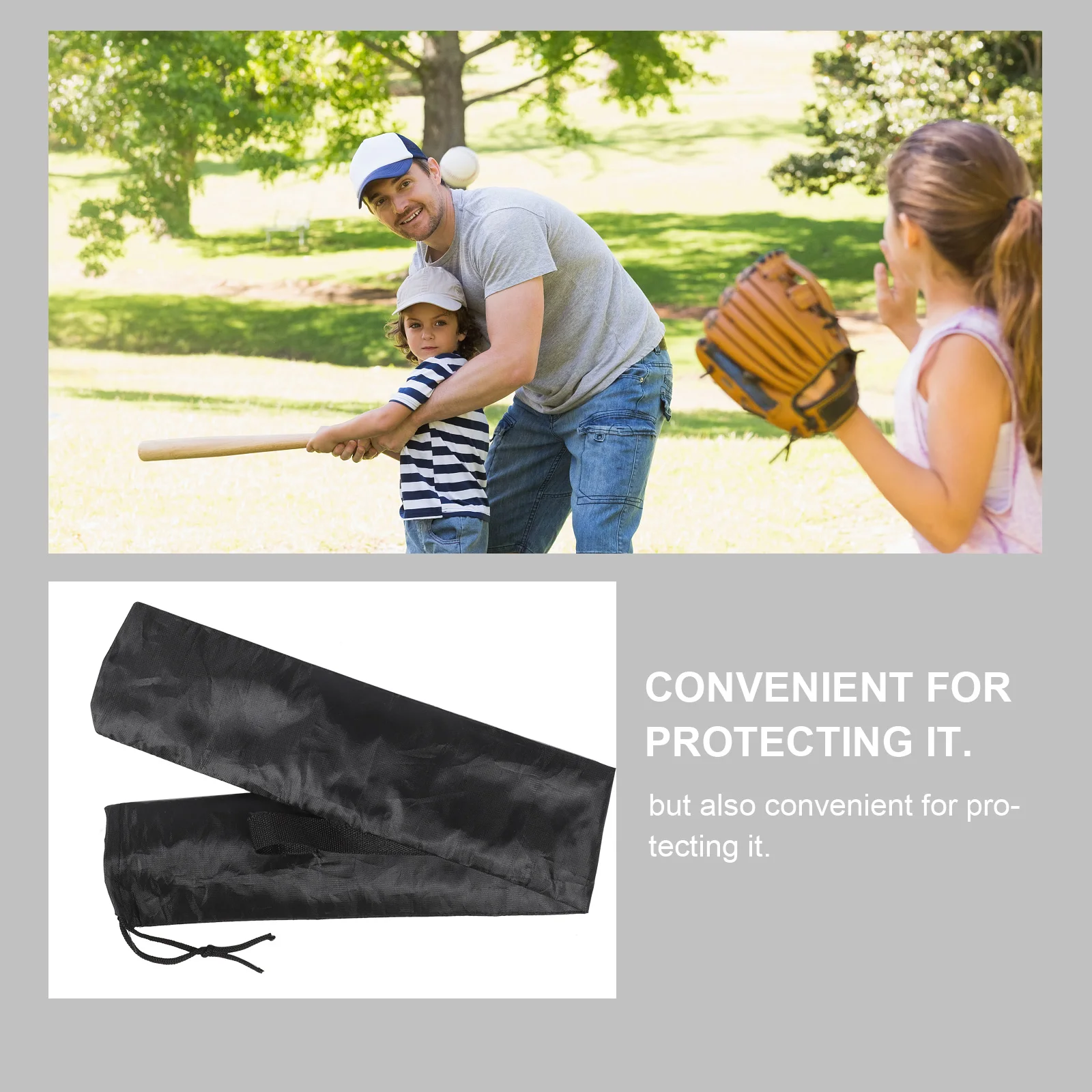 

4Pcs Arm Strength Bat Carry Bags Cloth Shoulder Strap Lightweight Baseball Bat Sleeve Portable Softball Bat Storage Bag