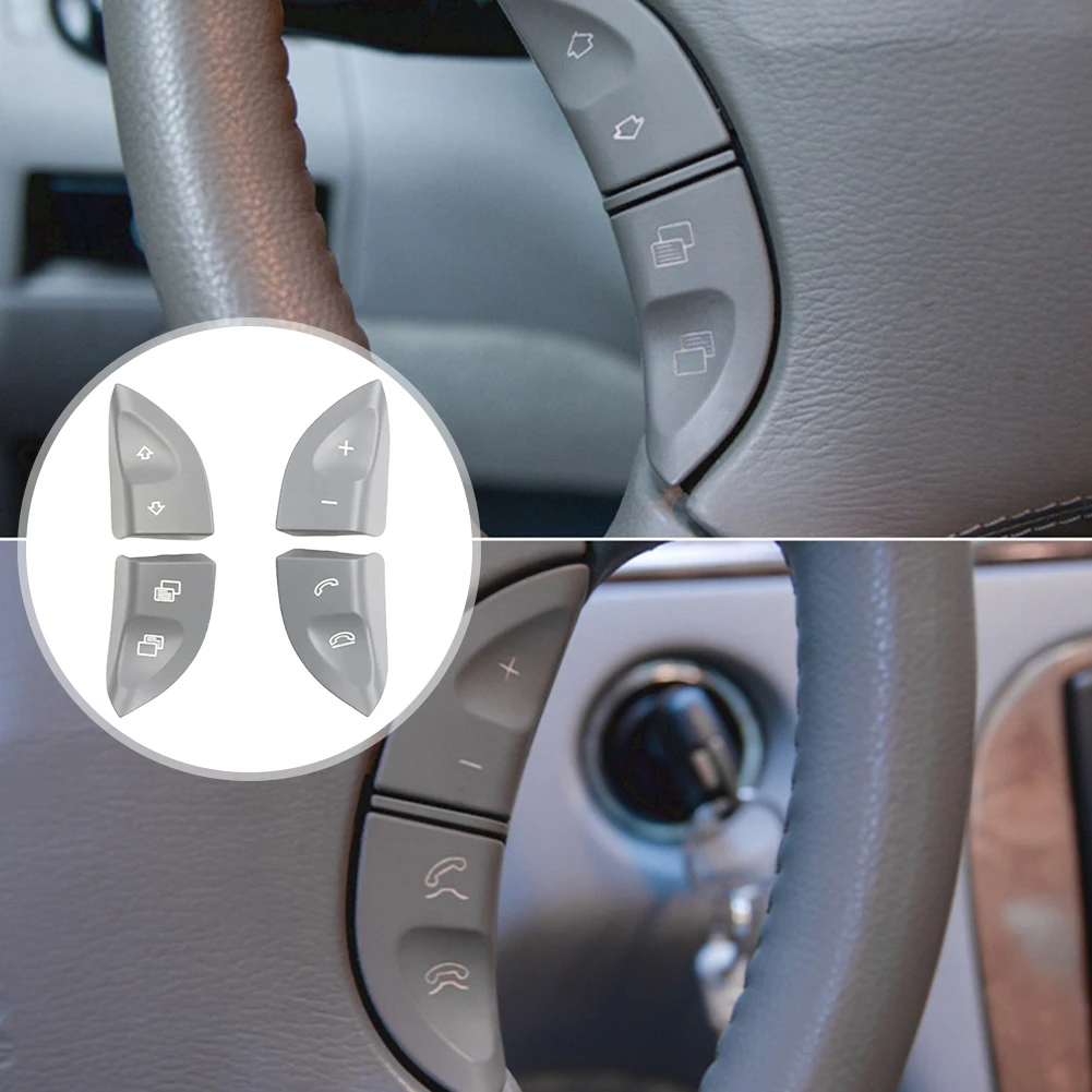 

Car Steering Wheel Switch Control Buttons Cover 2208210679 Left Right Steering Wheel Buttons Switch for Mercedes-Benz W220 W215