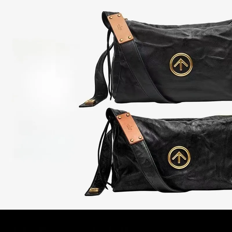 

Новая плиссированная универсальная сумка-подушка большой вместимости из мягкой кожи на одно плечо через плечо