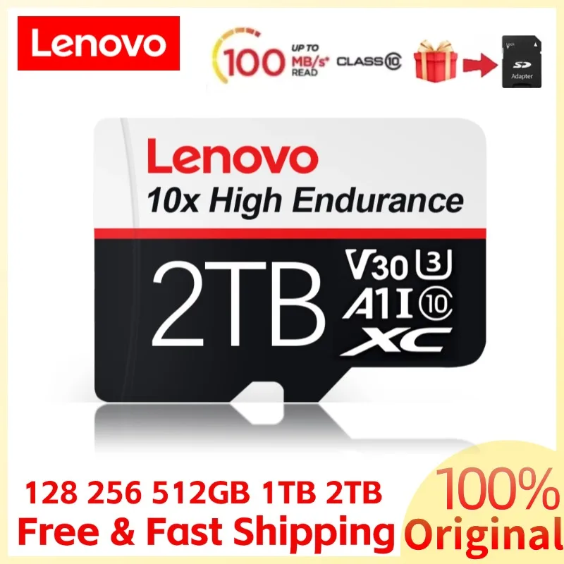 Lenovo Extreme SSD 2TB Flash Memory Card 128GB 256GB 512GB Micro TF/SD Card 1TB cartao de memoria For Nintendo Switch/Steam Deck