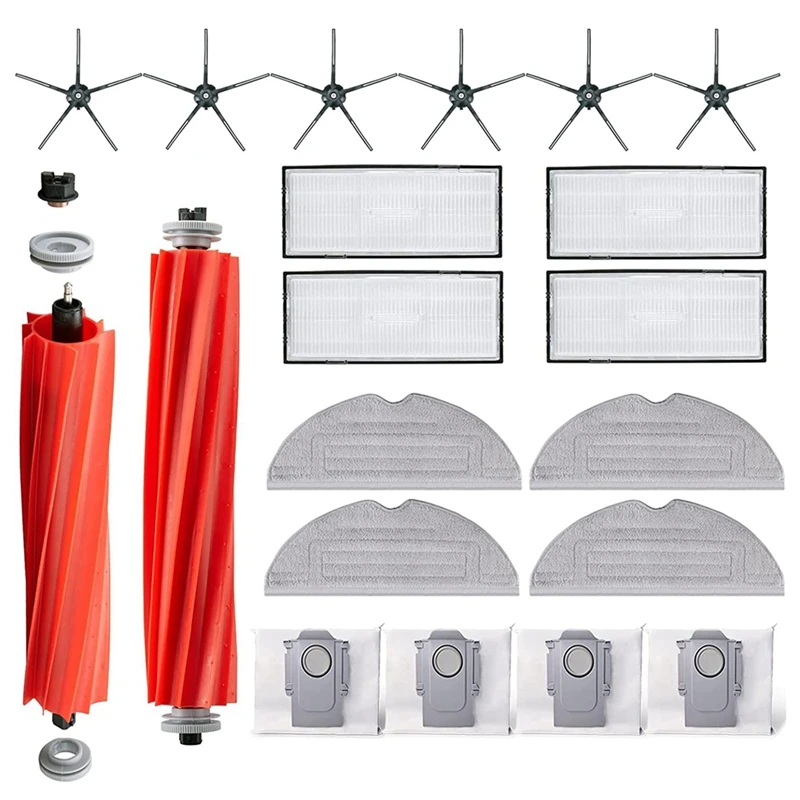 

Основная боковая самоочищающаяся щетка Hepa-фильтр, мешки для пыли для Xiaomi Roborock S7 Maxv/S7 Maxv Plus/S7 Maxv Ultra, запасные части