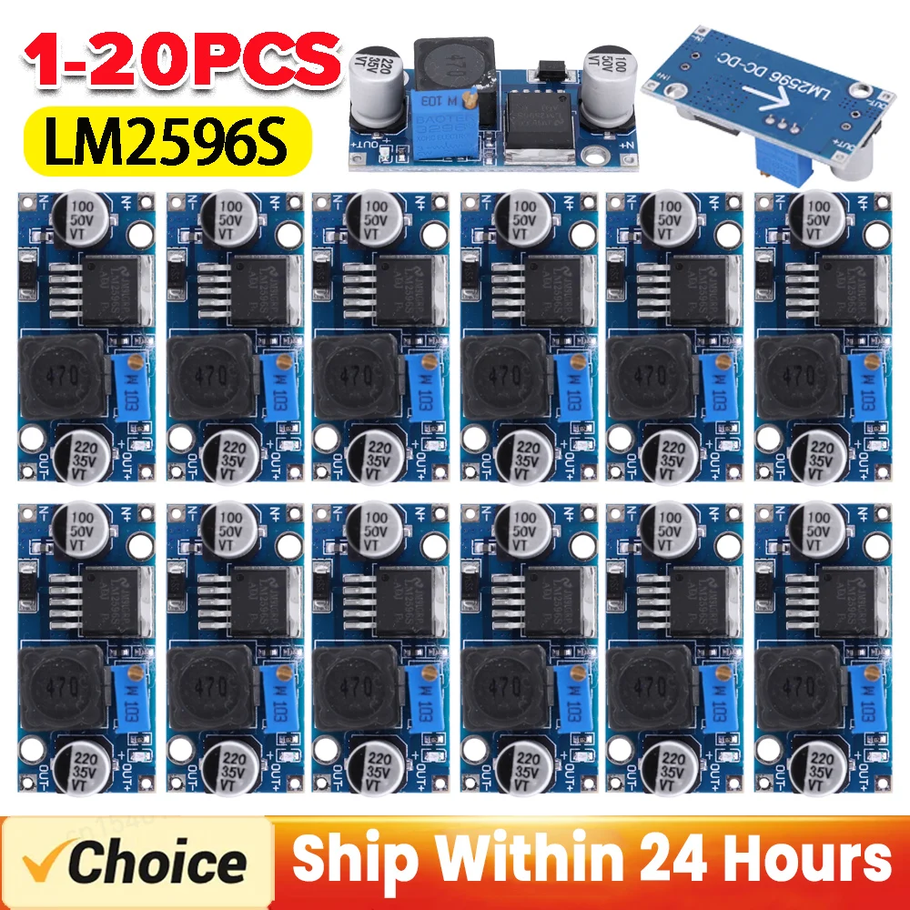 20-1PC LM2596 DC-DC Step-down Netzteil Modul 3A 3,2-46V Einstellbare Step-down modul LM2596 Spannung Regler Buck Converter