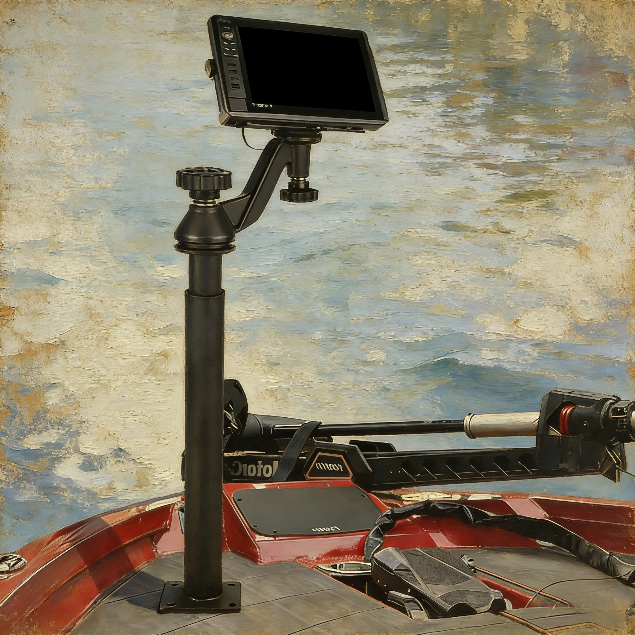 

Aluminum Height Telescopic Fish Finder Mount Marine Electronics Mount with Horizontal Swing Arm ,Compatible with Garmin and more