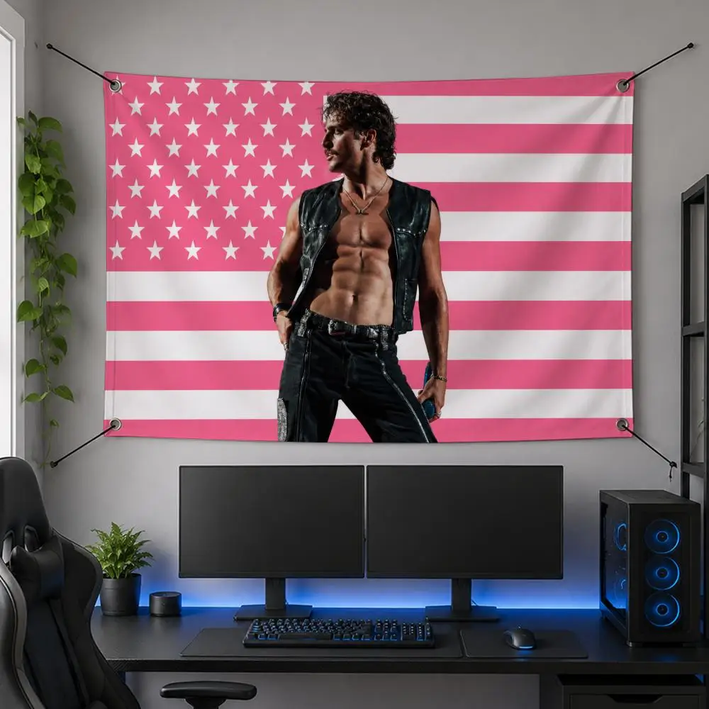 Music Famous Global Popular Modern Music B-Benson Boone Flags Flag Banner for Bedroom Dorm Party Home Living Room Game Room Gift