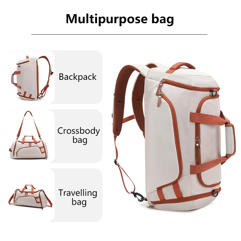 حقيبة ظهر للياقة البدنية في صالة الألعاب الرياضية بسعة كبيرة للسفر والمشي لمسافات طويلة والتسلق مع حقيبة يد رياضية للأمتعة #2