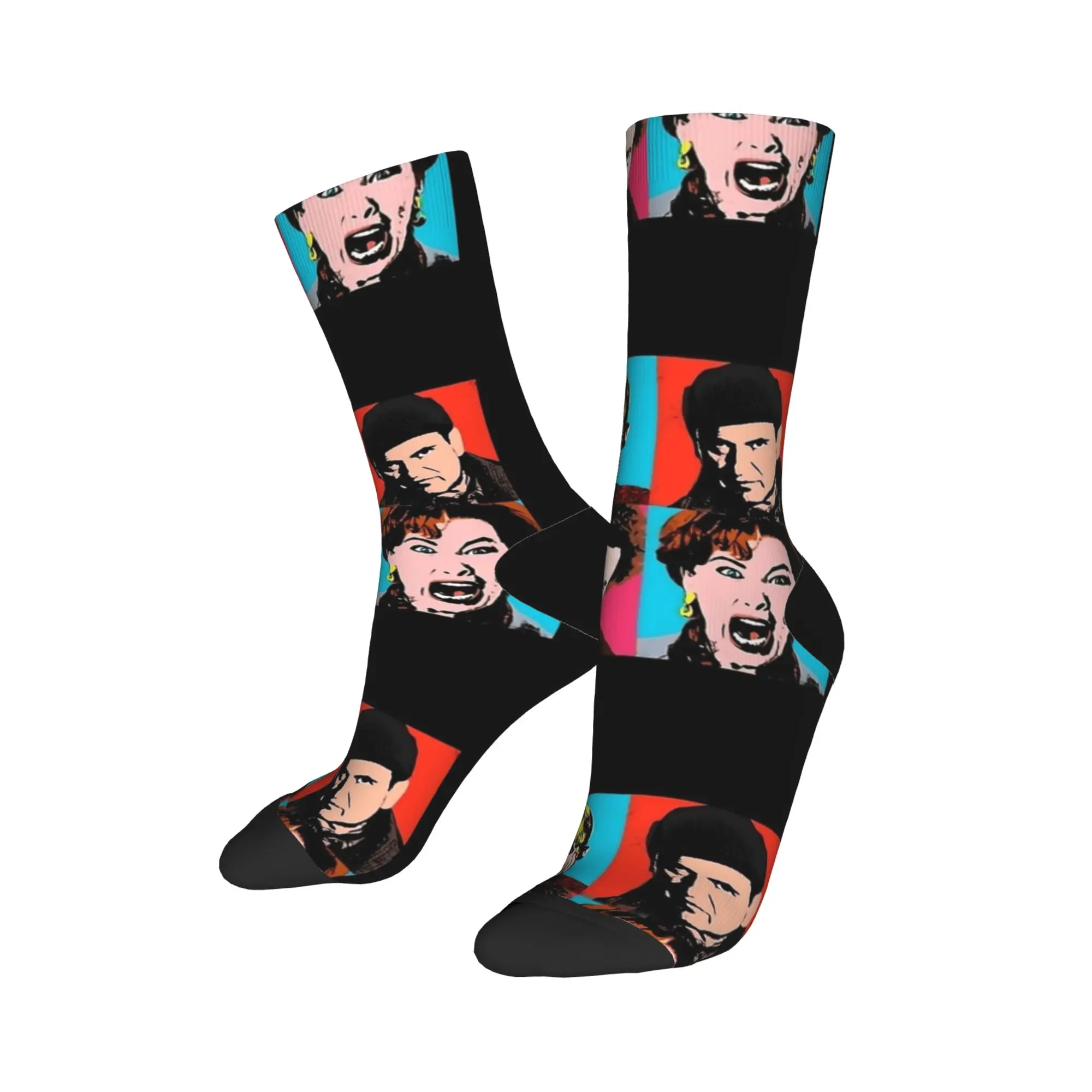 ホームアローン ウォーホル アローン ストッキング レトロソックス メンズ 高品質ソックス 秋 ランニング グラフィック 滑り止めソックス 誕生日プレゼント