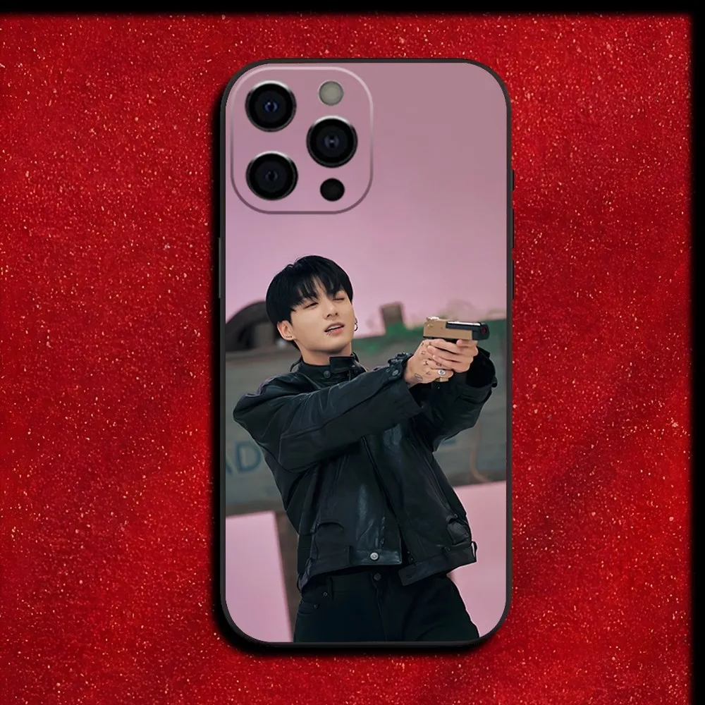 Singer J-JungKookS-S Phone Case For iPhone 16,15,14,13,12,11,Pro,X,XS,Max,XR,Plus,Mini Soft Black Cover