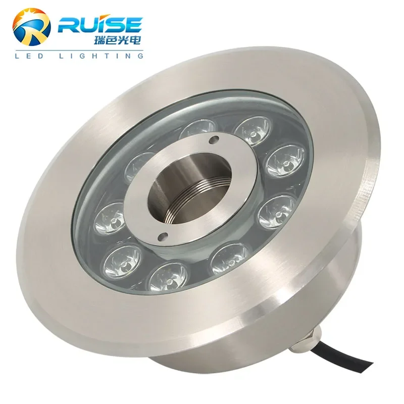 24V IP68 Waterproof RGB Led Circle Ring Underwater Fountain Light Water Pump With Led Light