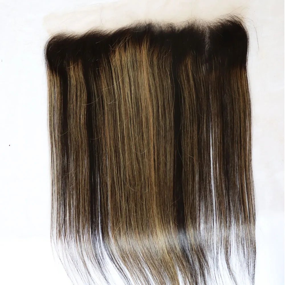 13x4 13x6 الشعر البشري الدانتيل إغلاق أمامي البرازيلي تسليط الضوء على البيانو اللون 4x4 5x5 الدانتيل إغلاق 1B # 27 هبوط السفينة بالجملة رمادية