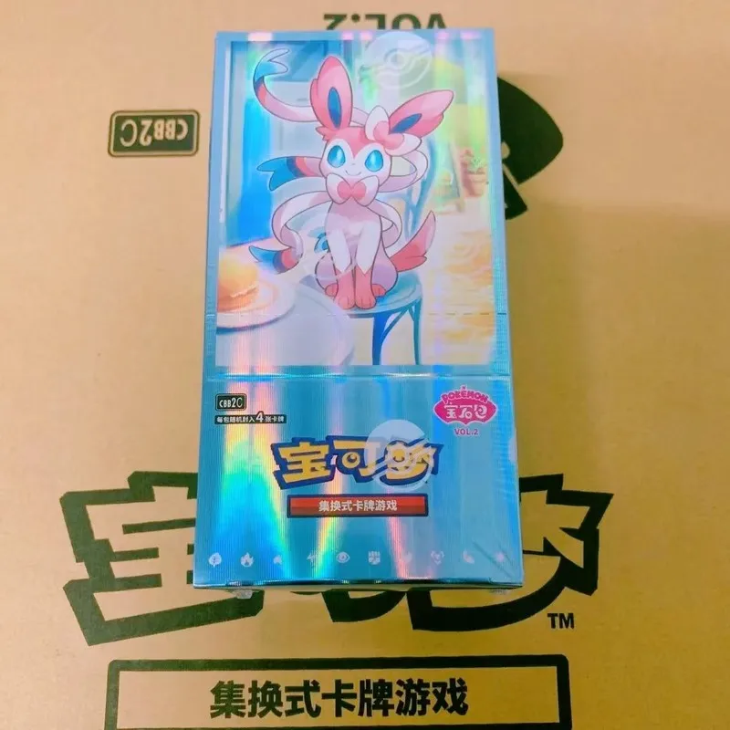 

Pokemo Original Cards Gem Pack Vol 2 Scarlet And Violet Eevee Vol.2 Trading Card Chinese Ptcg Bag Box Toys Collection Gifts