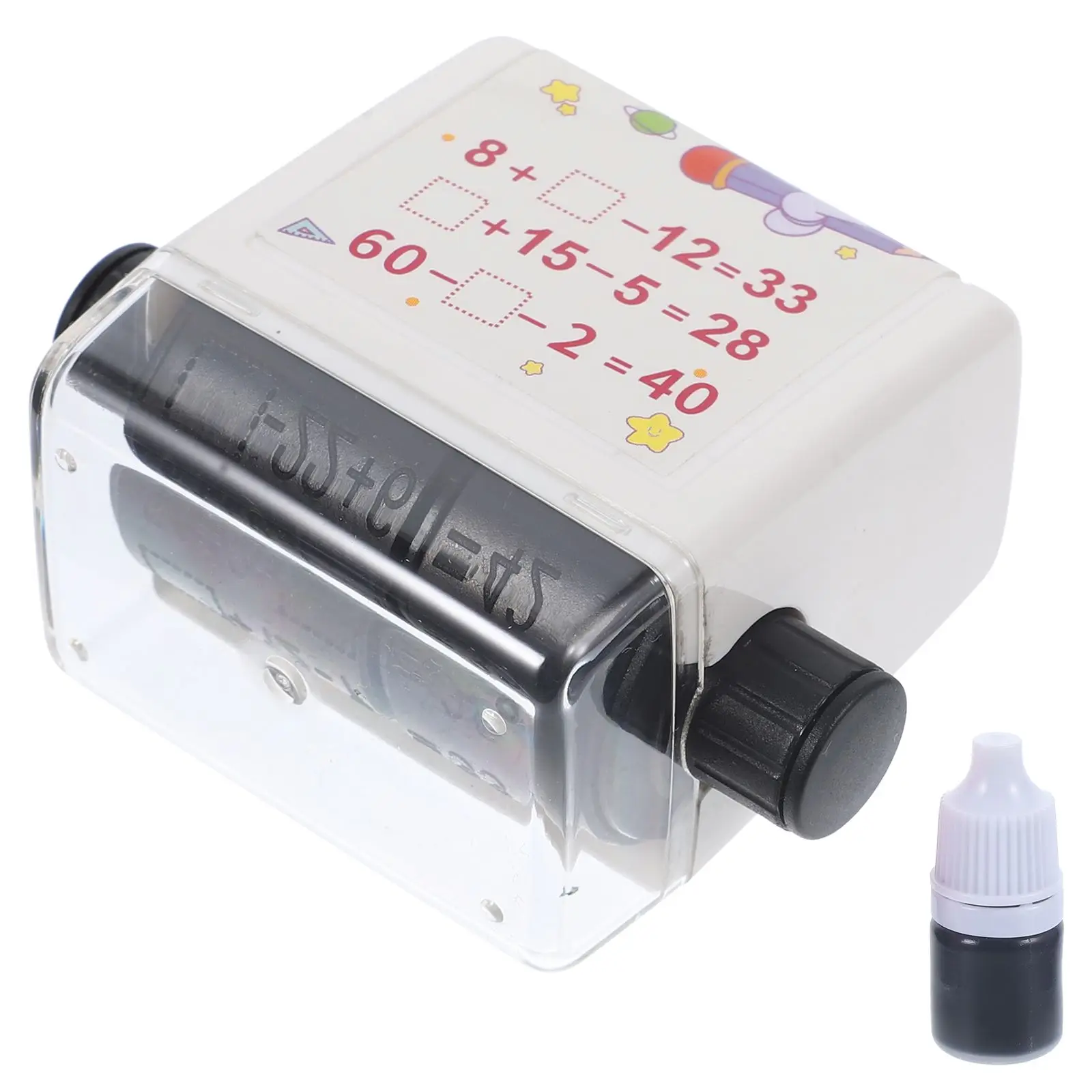 Addition and Subtraction Teaching Stamp Small Learning Wear-resistant Student Math Roller Stamps for Teachers Elementary