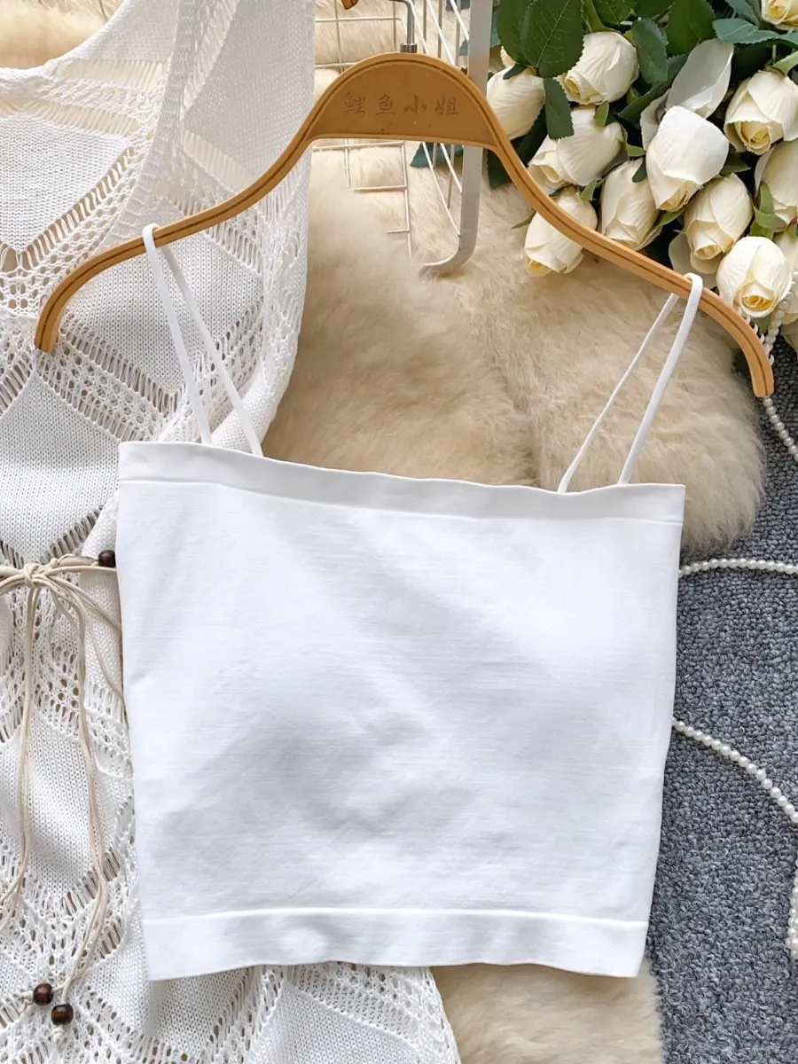 Foamlina coreano em camadas halter topo oco crochê vestido de malha conjunto de duas peças para as mulheres verão novo vestido de escritório vintage conjunto ol