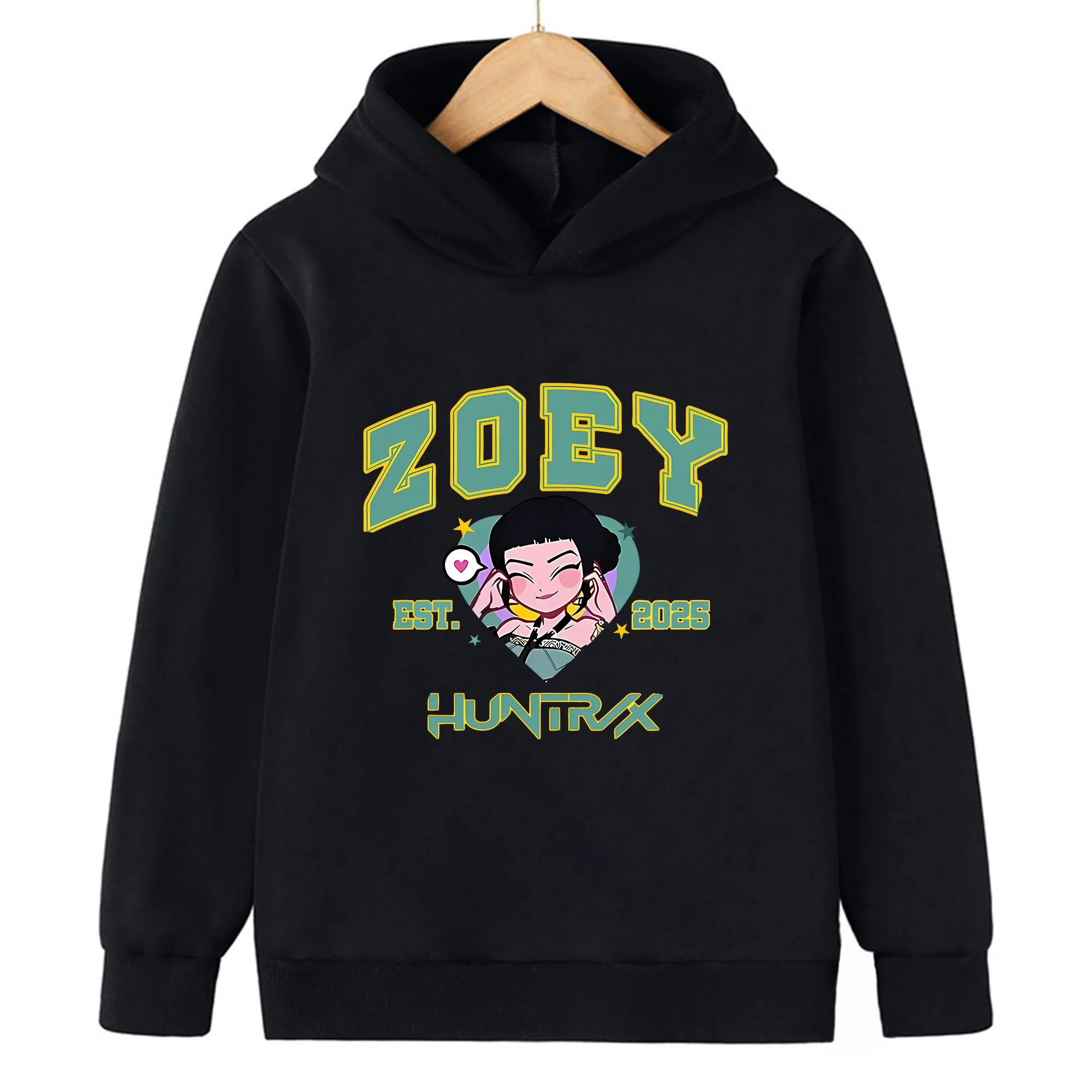 جديد KPop شيطان الصيادين الكرتون موضة عادية الفتيات أفضل هوديي 2025KPop ملابس الأطفال الربيع والخريف هوديي