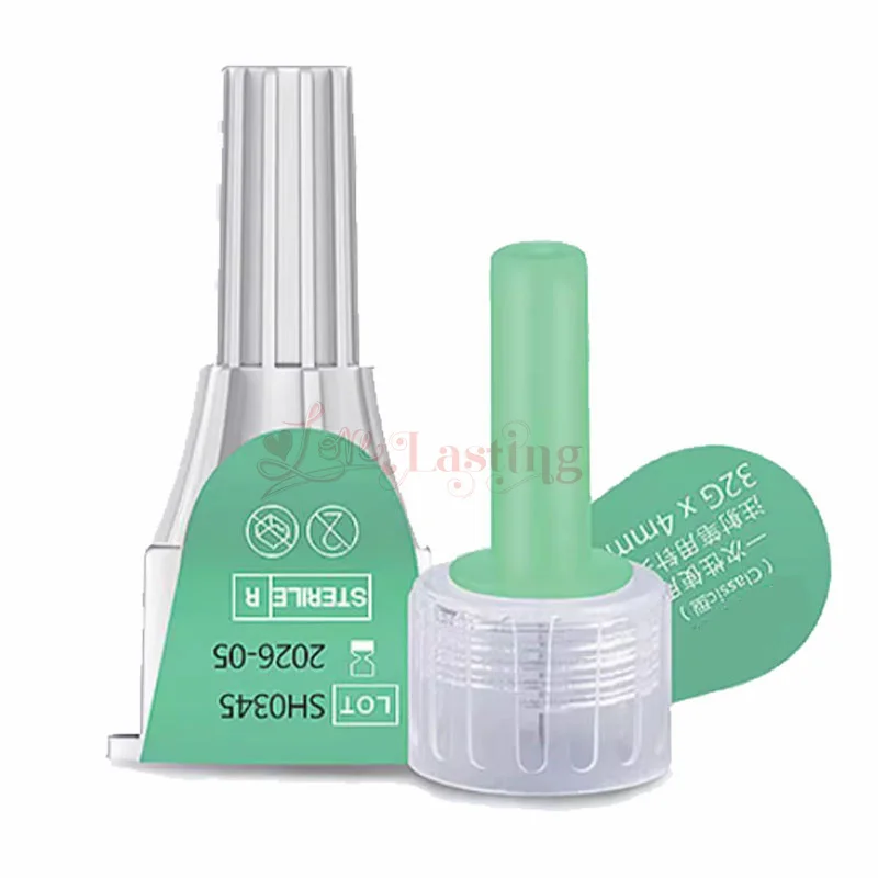 32 جرام × 4 مللي متر 5 مللي متر 6 مللي متر المحاقن غير المؤلمة الرعاية الصحية حقن القلم إبرة استخدام واحد الوشم الإبر 0.23x4 مللي متر