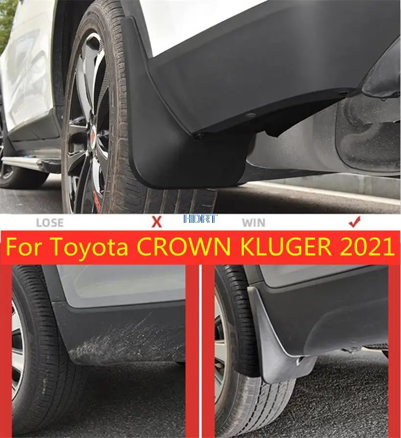 

For Toyota CROWN KLUGER 2021 front and rear Mudguards Mudflap Fender Mud Flaps Splash Flap Guards Car Exterior Accessories