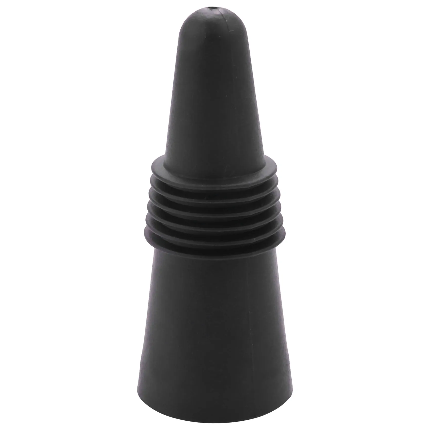 

Wine Stoppers (Set of 5), Silicone Wine Bottle Stopper and Beverage Bottle Stoppers, Black