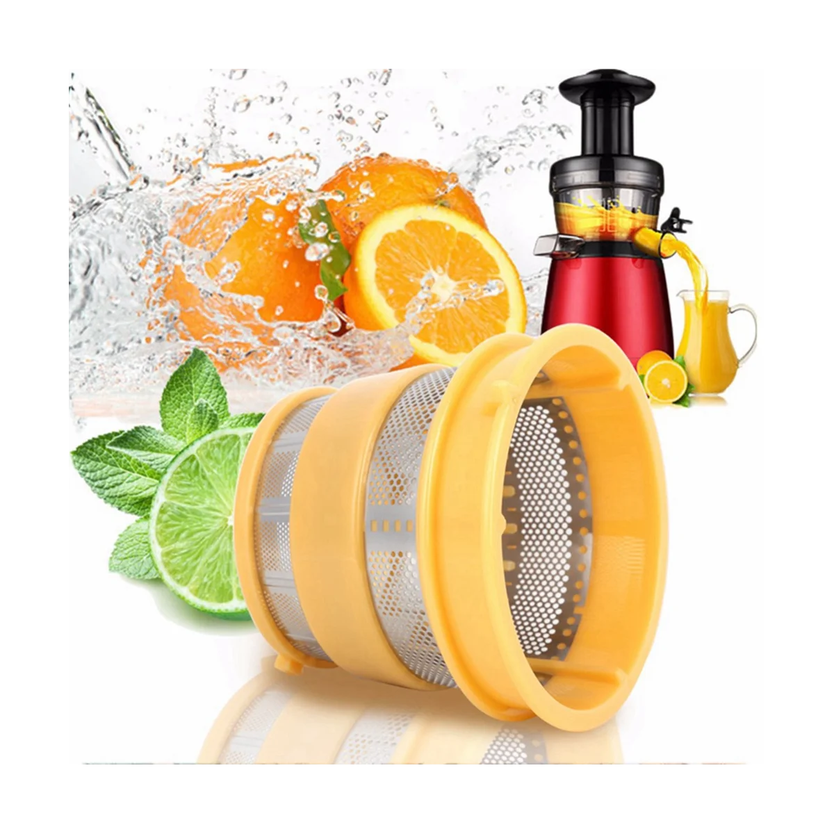 

Juicer Coarse Mesh Filter, Stainless Steel Coarse Mesh Replacement for HU500DG Home Kitchen Blender Spare Parts