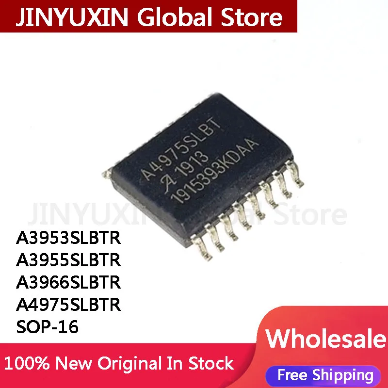 5Pcs 100% New A4975 A4975SLBTR A3953SLBTR A3953 A3955SLBTR A3955 A3966SLBTR A3966 SOP-16 IC Chip Stock Wholesale