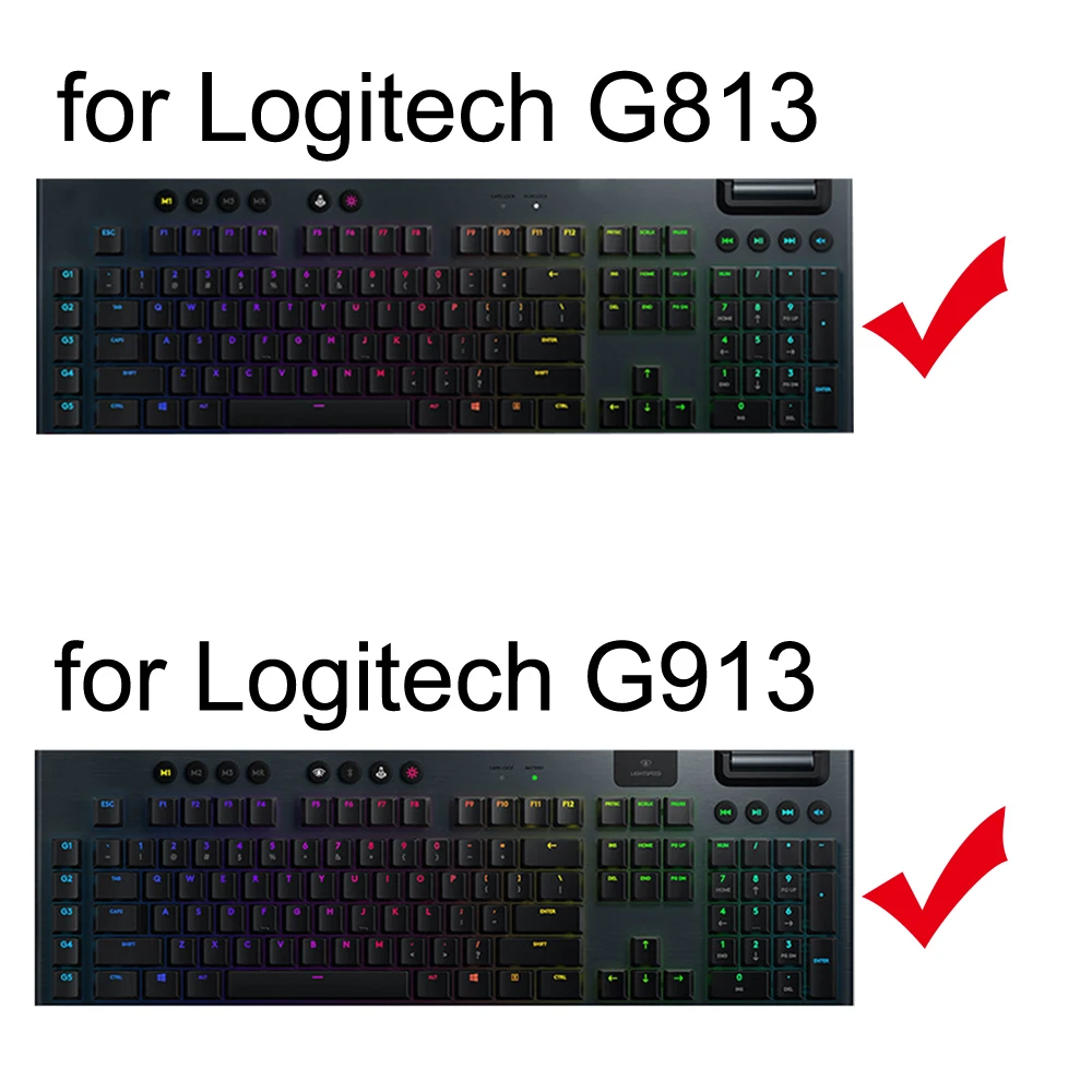 G813 G913 Keyboard Cover for Logitech G813 G913 for Logi Mechanical Protective Protector Skin Case Clear Silicone TPU Funda