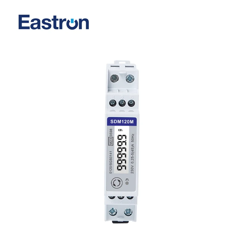 

SDM120M MID 5(45)A 220/230V, Single Phase Two Wire Din Rail Full Parameter Measurement Pulse/ Modbus Output Kwh Meter