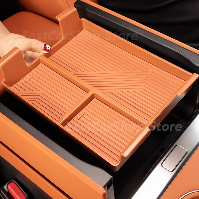 

For LEADING IDEAL LiXiang L6 2024 Car Central Armrest Storage Box Container Car Tray Glove Box Case Protective Pad Accessories