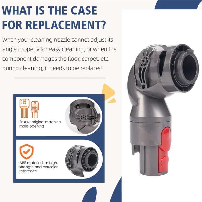 A44F-Direct ไดรฟ์หัวดูด Joint Connector ชุดอะแดปเตอร์สําหรับ Dyson V7 V8 V10V11 อะไหล่สูญญากาศ Ball ล้อด้านข้าง