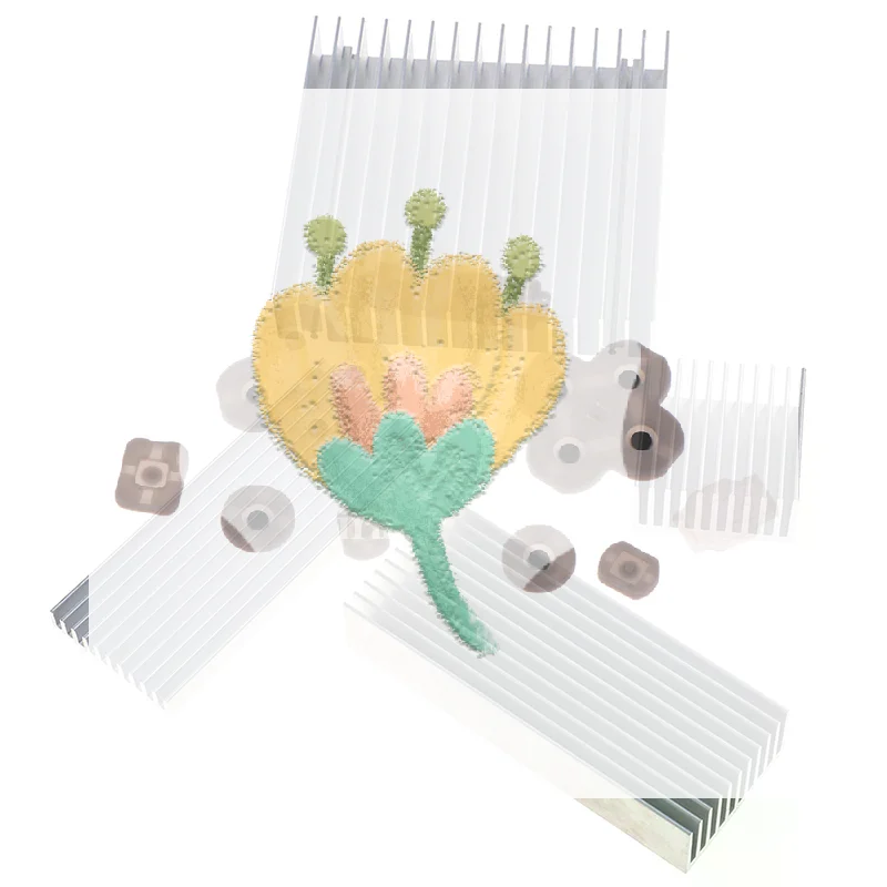 Extruded Aluminum Heatsink For High Power LED IC Chip Cooler Radiator Heat Sink