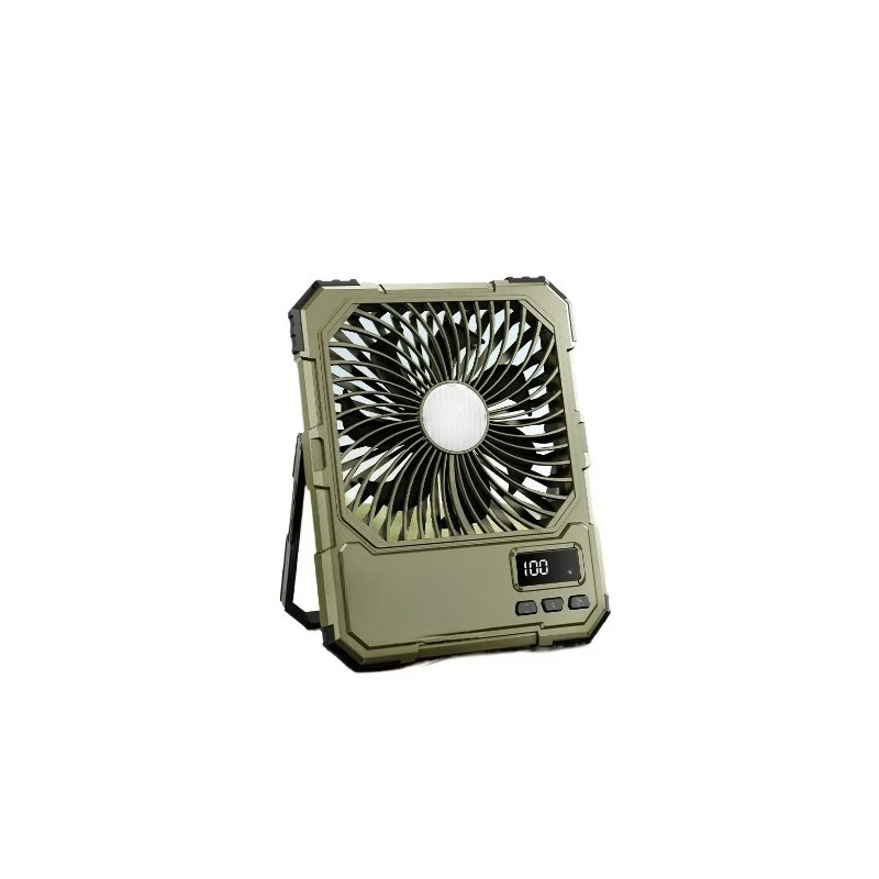 For outdoor camping electric fan long battery life power bank two-in-one charging fan