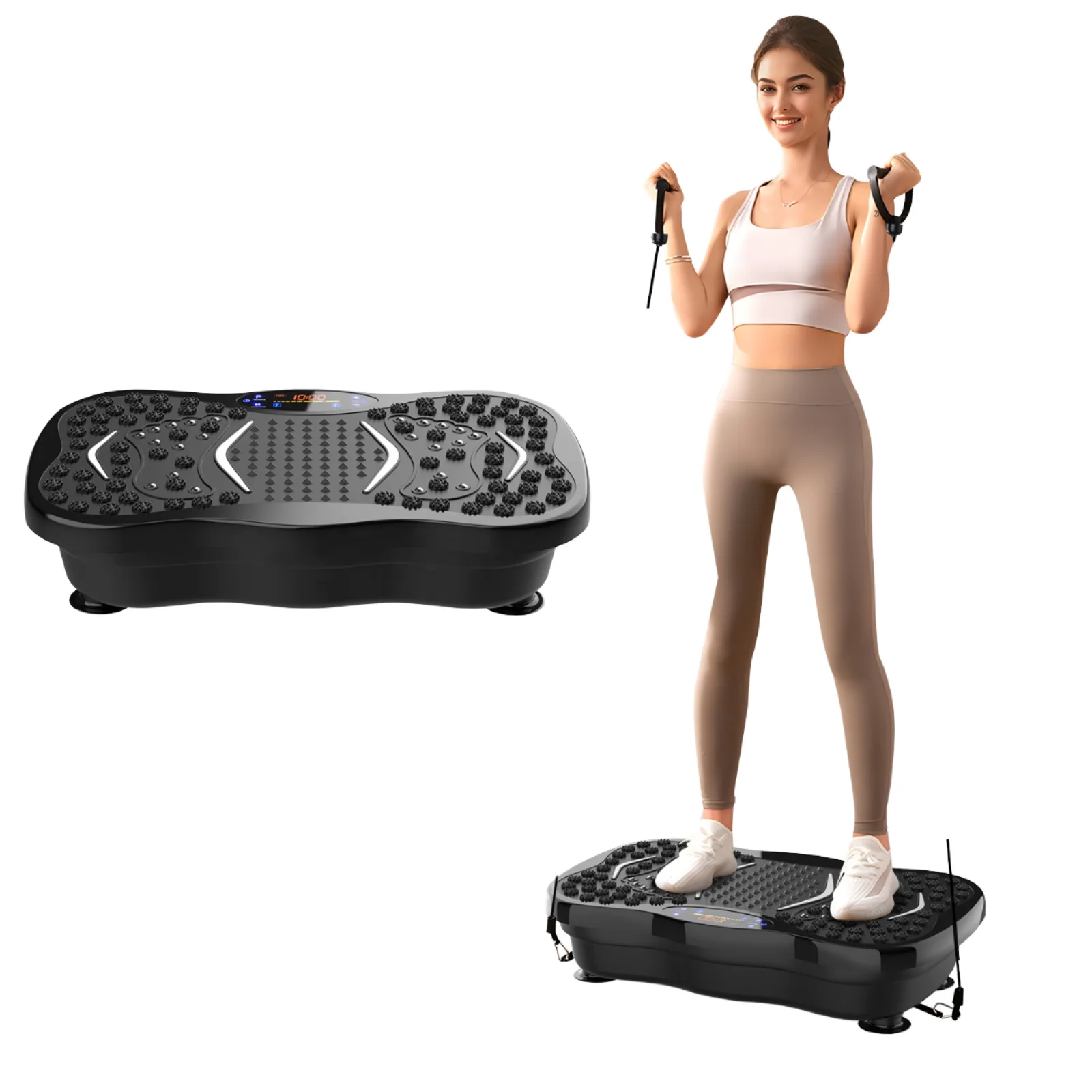 

Vibration Plate Trainer, ABS Vertical Vibration Platform, Home Fitness Equipment, Body Slimming Machine