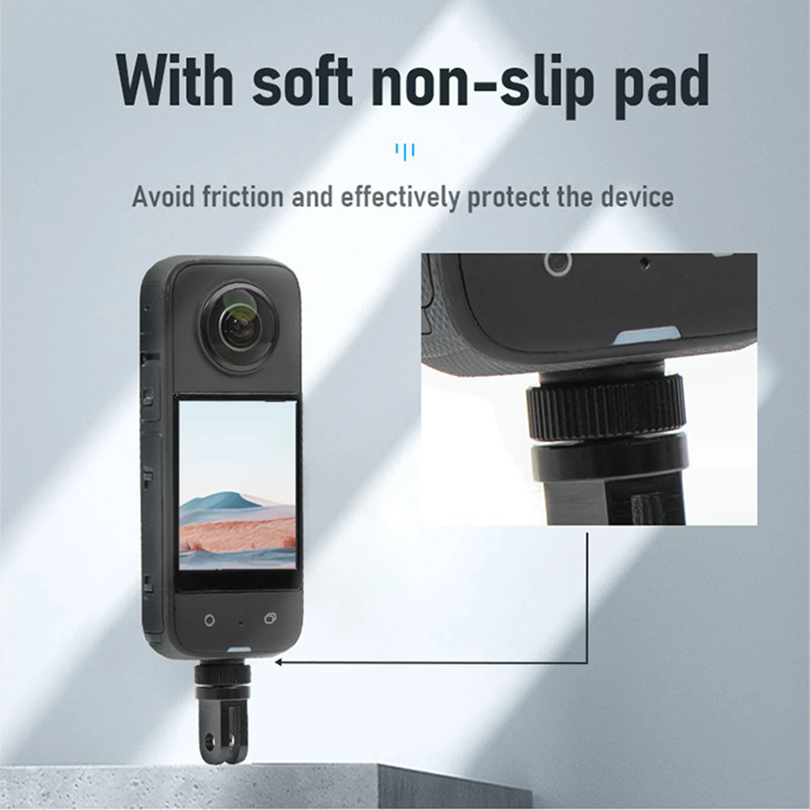 Mini Statief Mount Aluminium Adapter 360 Draaibare Schijf Versterkte 1/4 "Schroef Voor Insta360 One X2/X3/X/R/Action 2 Camera Accessoire