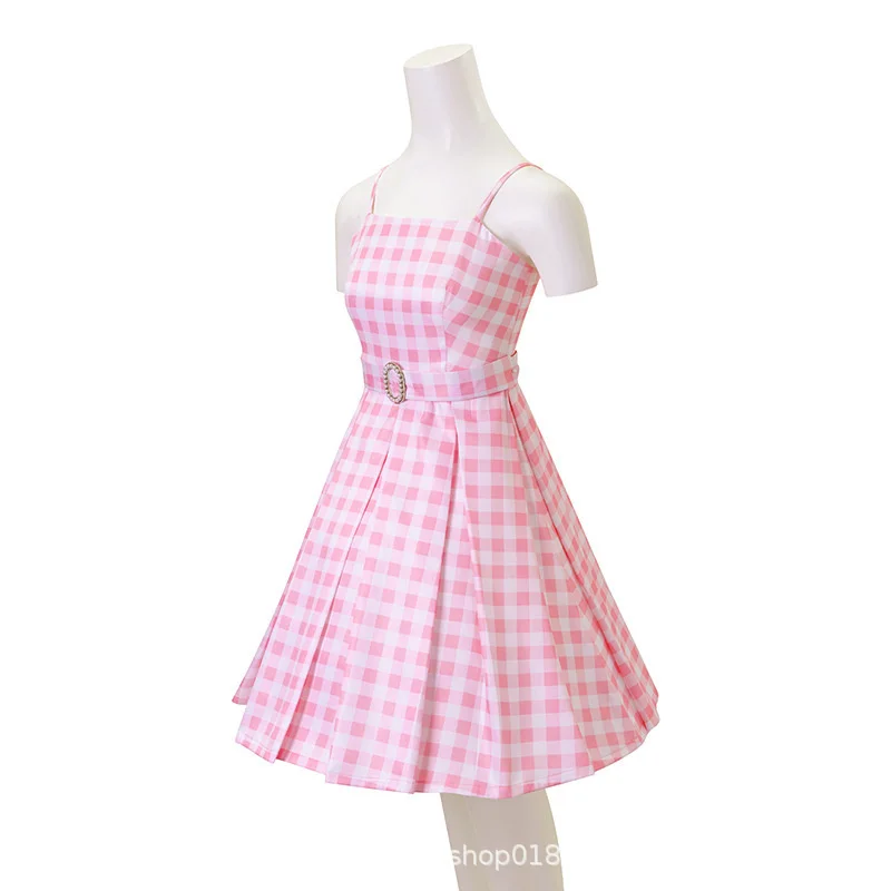 Frauen rosa Kleider Babi Kenny Cos Kleid Kenny Strand kleid Cosplay Kostüm Film Charakter Prinzessin Dressing mit Accessoire