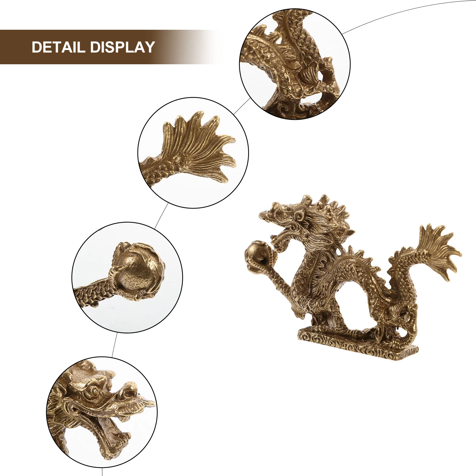 Esstisch Das Geschenk Jahr des Drachen Dekor Kupfer Chinesische Tierskulpturen Formdekoration