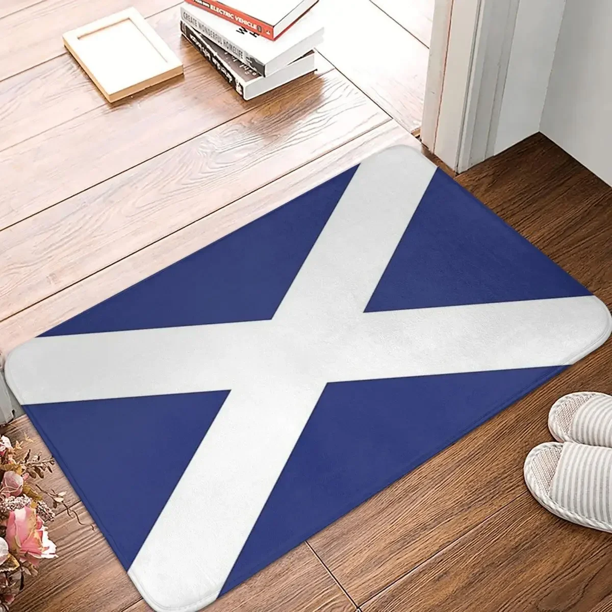 Scotland Flag Doormat Rug Carpet Mat Footpad Polyester Anti-slip Sand Scraping Entrance Kitchen Bedroom Balcony Toilet