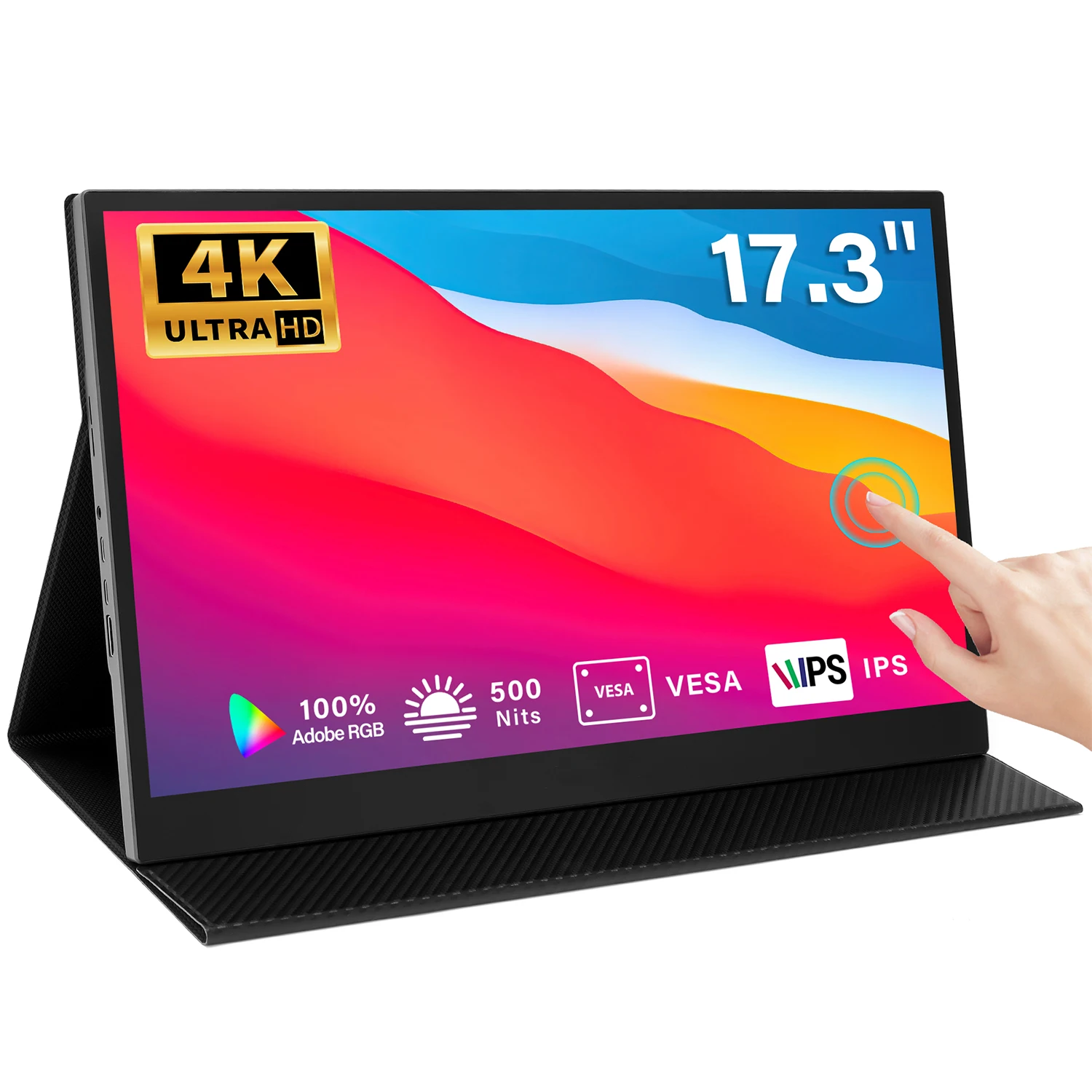 

New 17.3-Inch Touchscreen Portable - 4K UHD IPS Laptop Display With Type-C/HD Dual Speaker VESA
