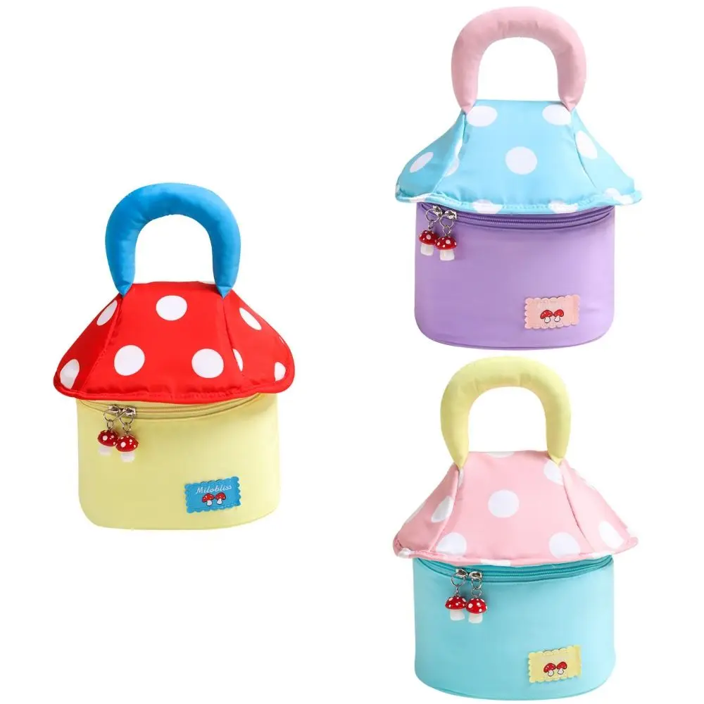 Fashion Mushroom Shaped Makeup Cosmetic Bag Large Capacity Portable Toiletry Bag Travel Bag Storage Travel Organizer view 3