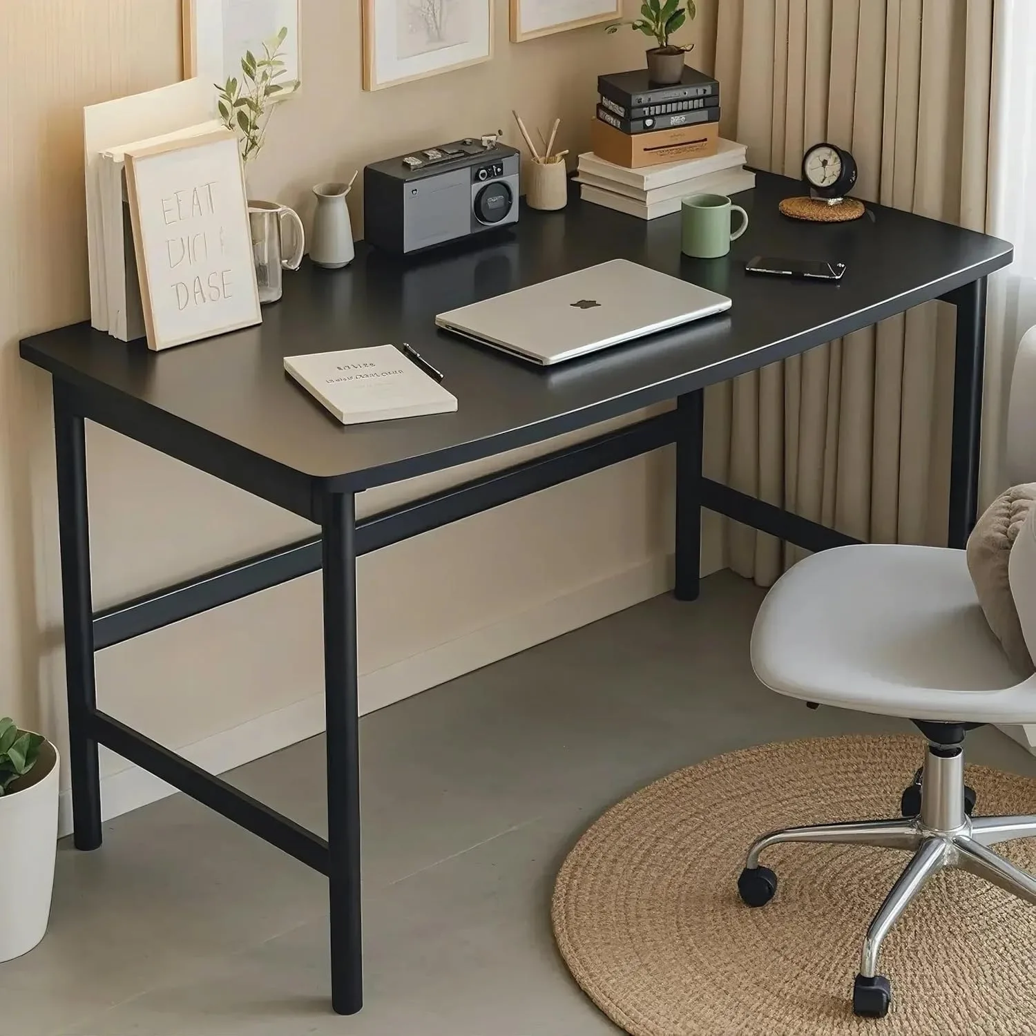 Small Computer Desk Simple Style Office Desk Study Work Table for Home Bedroom Writing Desk